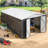 10 ft.W x 14 ft.D Metal Storage Shed with Updated Frame Structure and Lockable Doors-99476818