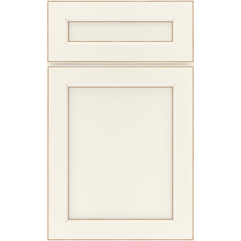 Dwelling Carabel Door Sample, Maple, Chalk w/Caramel Glaze