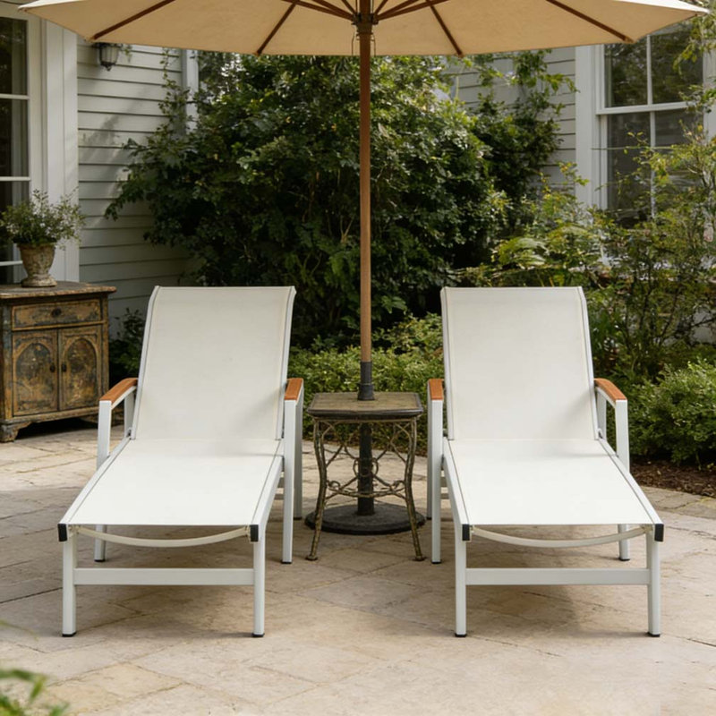 CHAISE LUNGE, Blanc, 2