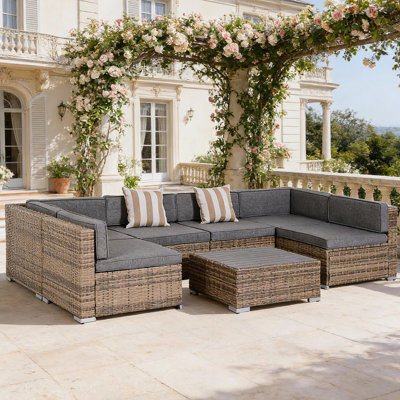 Outdoor Sofa Set Outdoor Conversation Sofa Set With Cushions