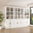110.2'' W Large Multi-Storage China Cabinet with Glass & Wood Doors