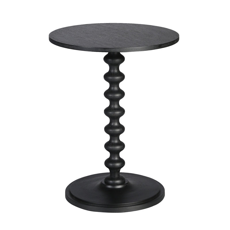Table de bout à piédestal Deia, Gris sableux