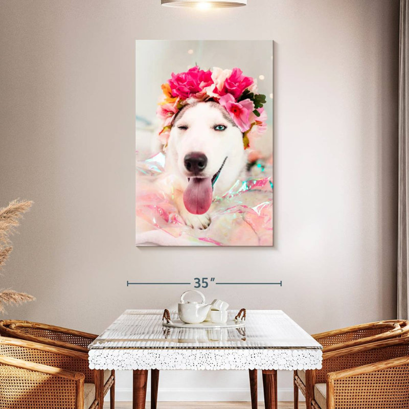Brampt Cute Husky, 48" H x 32" W