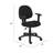 Jea Swivel Posture Chair, Adjustable Arms, Black Tweed, Wheels-117561199