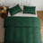 Nitzy Super Soft Reversible Plain Duvet Cover with Pillowcases-1670774714-1670774704