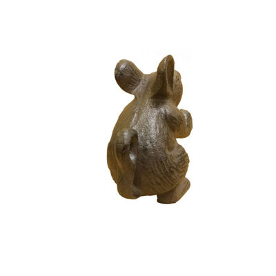Cast Iron Mouse Weighted Floor Stop