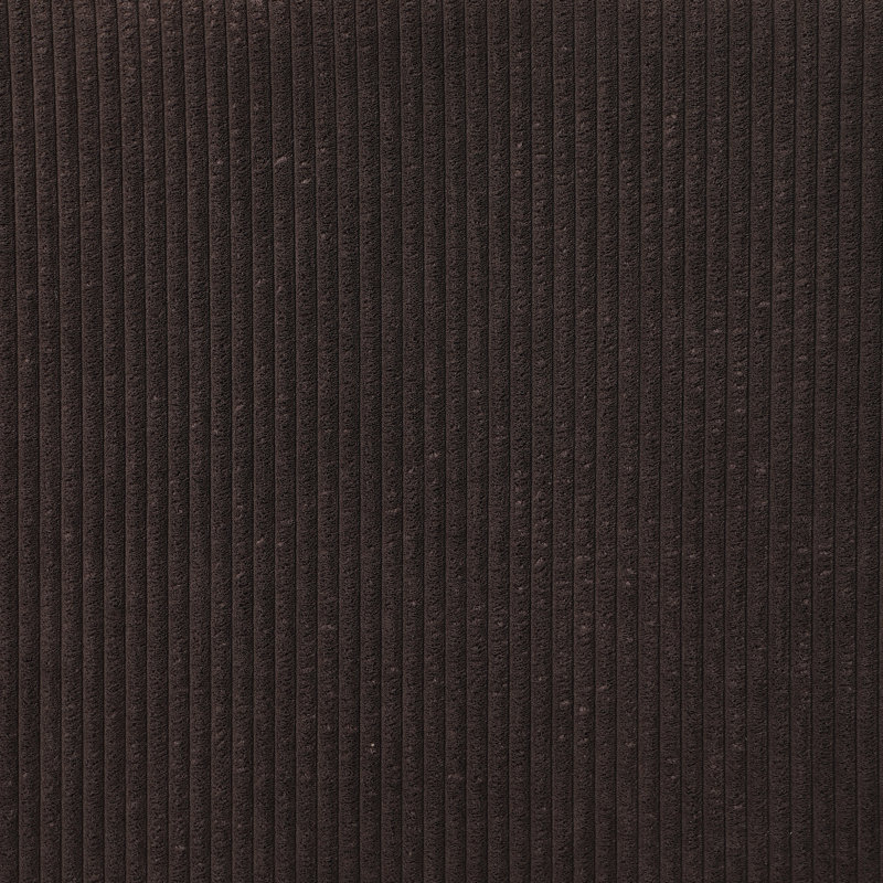 Oakham Corduroy Upholstered Sectional, Dark Chocolate Corduroy