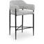 Tabouret de comptoir en tissu Sylas-1433604251