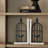 Metal Birdcage Bookends with Wood Base