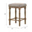 Tabouret à hauteur de comptoir et tissu beige