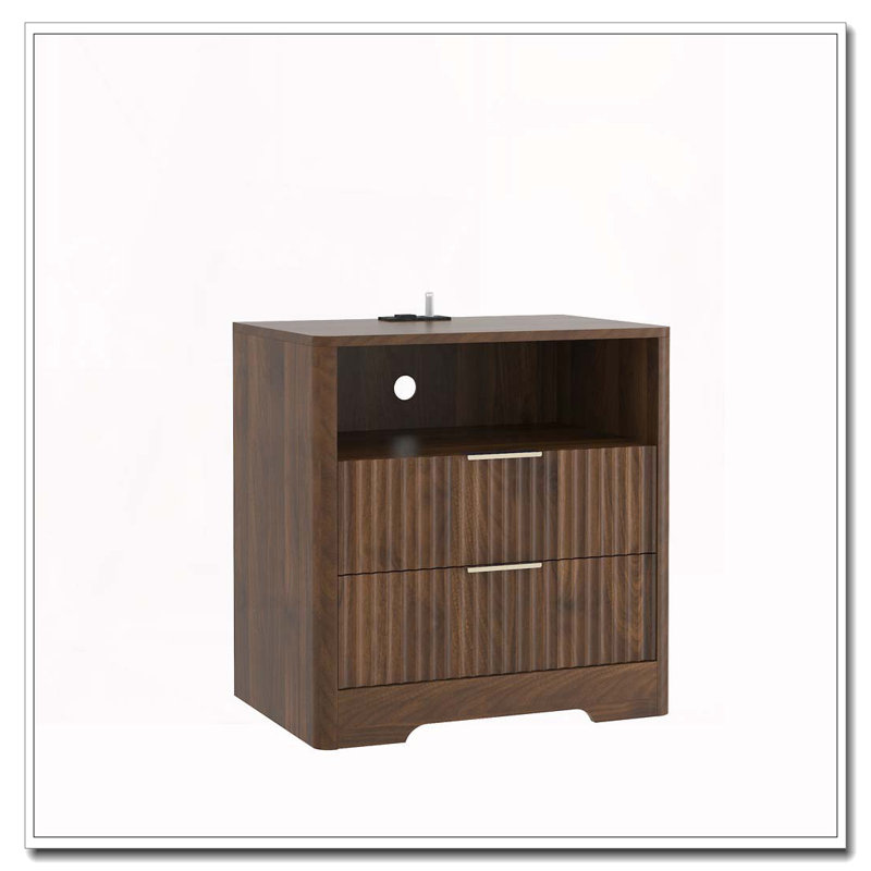 Table de chevet avec station de charge