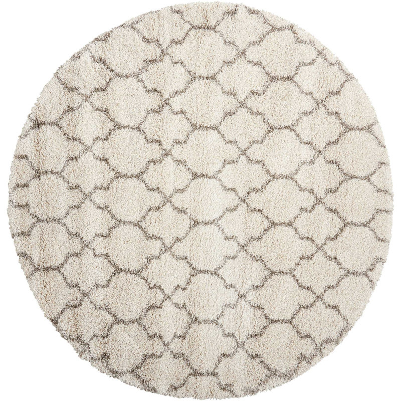 Linton Performance Geometric Indoor Rug, Round 7'10"