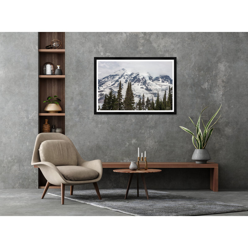 Mt. Rainier Treetops Print by Tim Klein