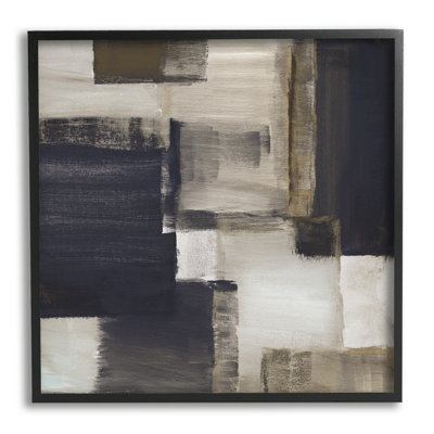 Abstrait noir et brun, impression sur bois