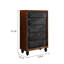 Coffre d'appoint en bois massif exquis simple.-107263798