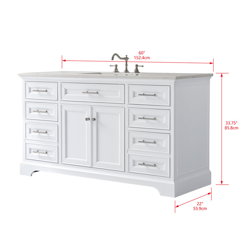 Haisley 60" W Single Vanity