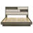 Savannah Eastern King Bed Bookcase Headboard Grey Oak-759248915