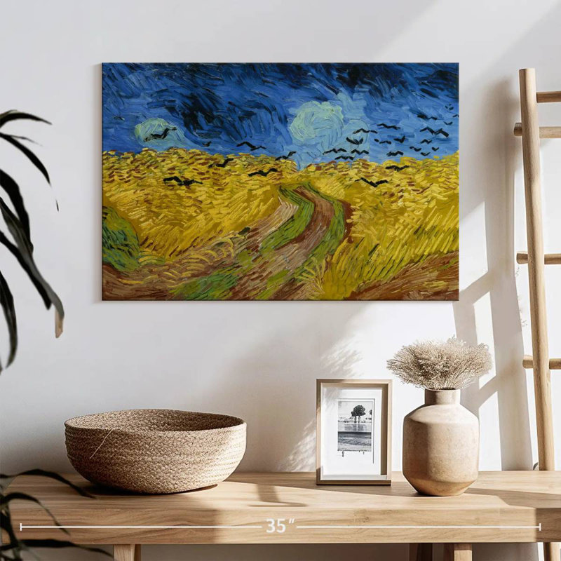 Alvord Wheatfield With Crows, 16" H x 24" W