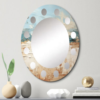 Miroir Coastal Beach Sand Whispers I
