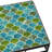 27.25"/24"/20" H Set Of 3 Sqaure Nesting Planter Stands With Green Pattern Ceramic Tiles Table Top