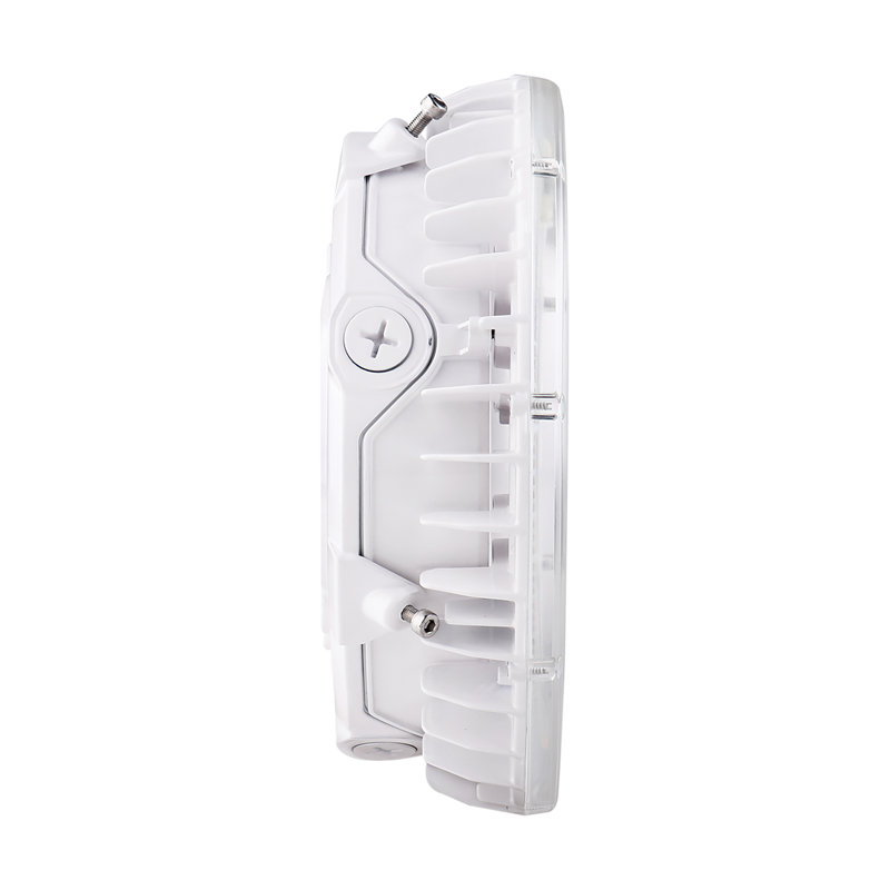 Sleek 10'' White Aluminum LED Canopy Light with Adjustable Color Temperature