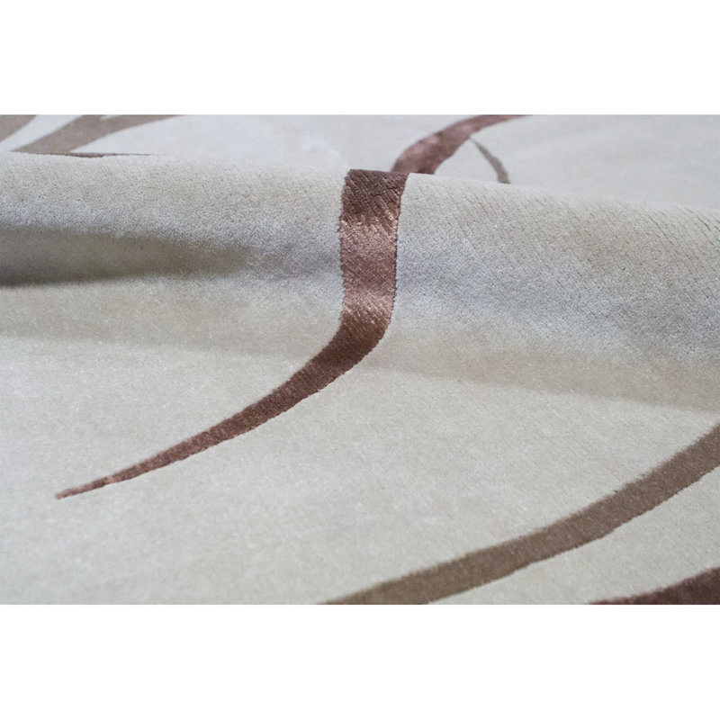 Himalayan Abstract Area Rug in Camel