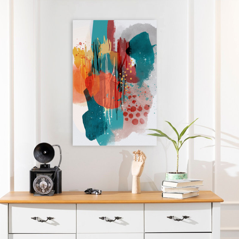 Art abstrait, H 24 po x l 16 po