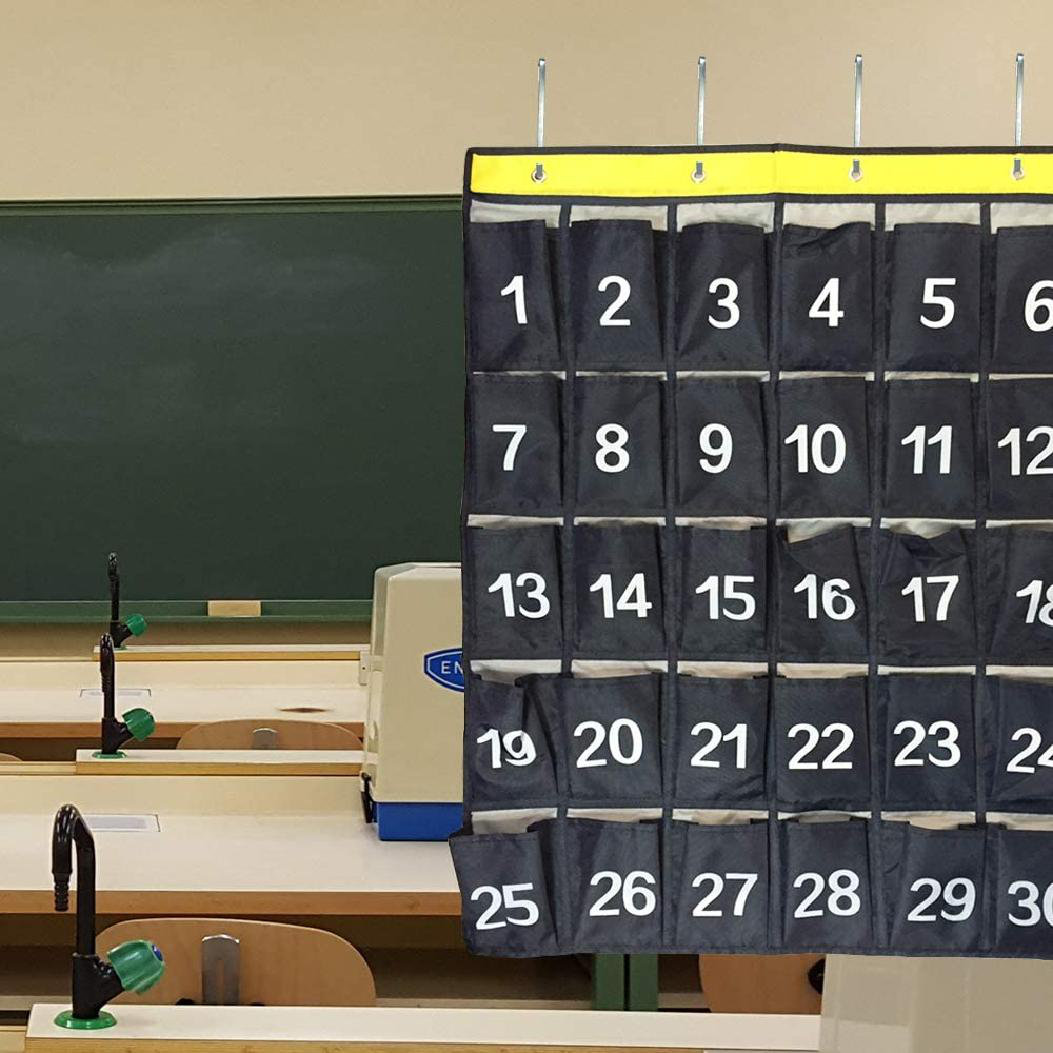 Classroom Cell Phone Organizer Calculator Holder Storage Over Door