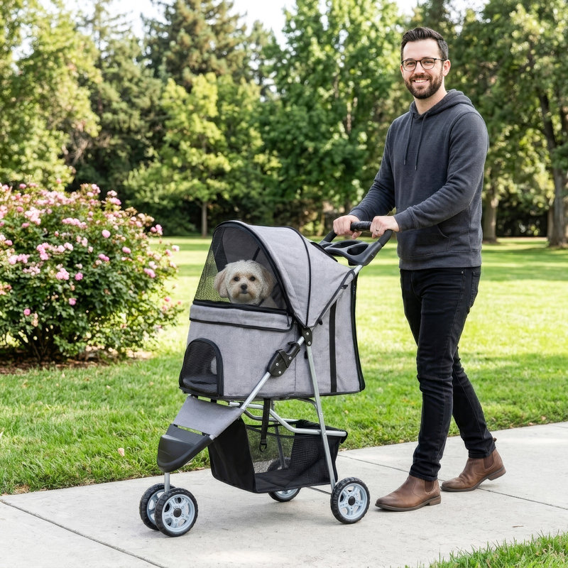 Poussette pliante Jogger, Gris