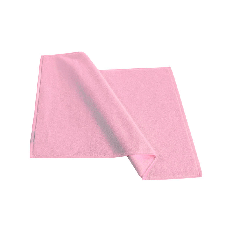 Mac 2 Pcs Turkish Bath Mat Set, Pink