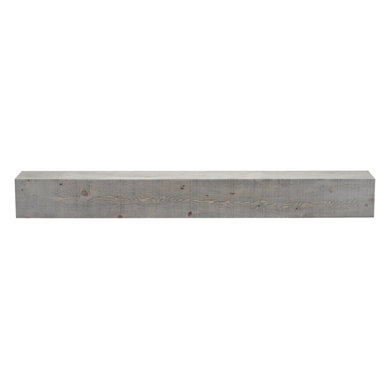 Tablette pour cheminée en forme de poutre en bois massif, 60 po, Bois flottant