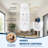 84" Oversized Large Brushed Nickel Light Yellow Solid Wood Ceiling Fan with Dimmable Led Light Control Reversible DC Motor For Living Room Warehouse Villa-715284275-715284272-715284279