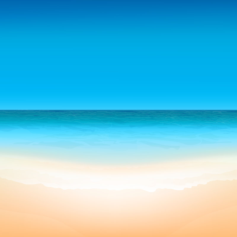 Beautiful Sea Background by Newannyart - Wrapped Canvas Print, 122cm H x 122cm W x 3.8cm D