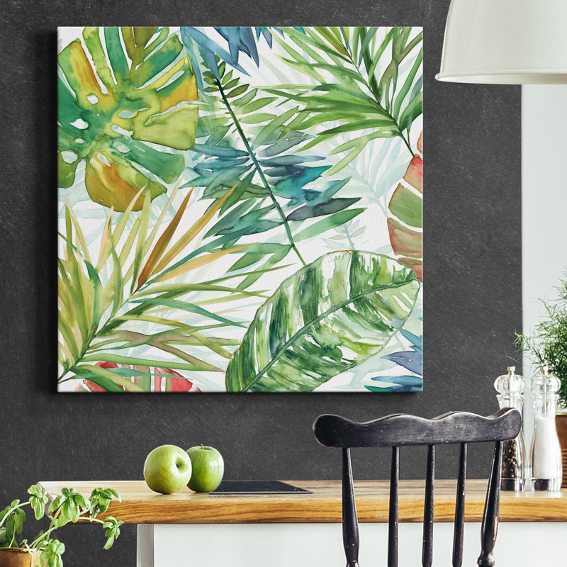 Carnet de croquis tropical I - reproduction sur toile tendue, H 24 po x l 24 po x P 1 po