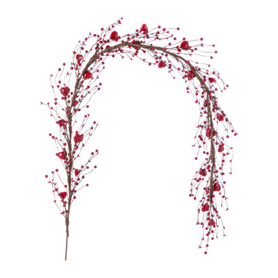 72"L Valentine's Red Berry  Garland