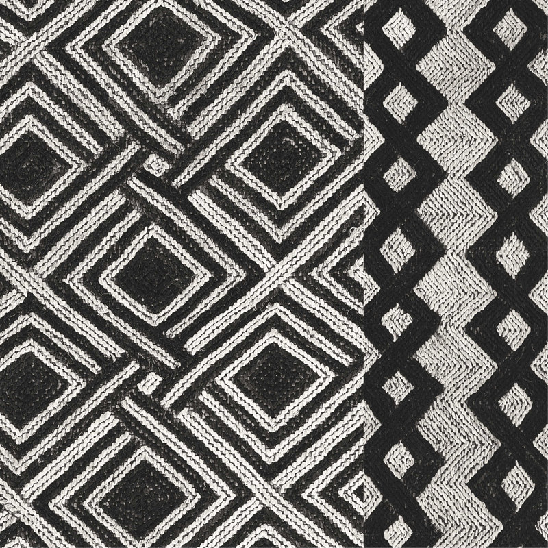 Tapis Kuba III BW, H 30 po x l 30 po
