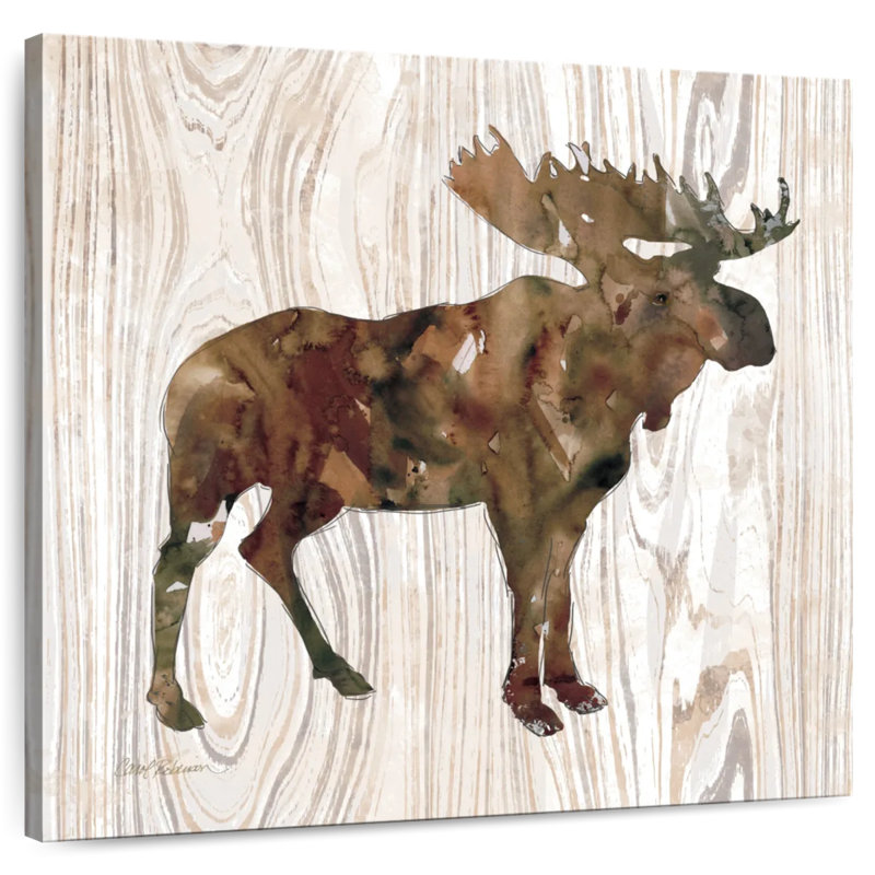 Crowle Pine Forest Moose, 10" H x 10" W