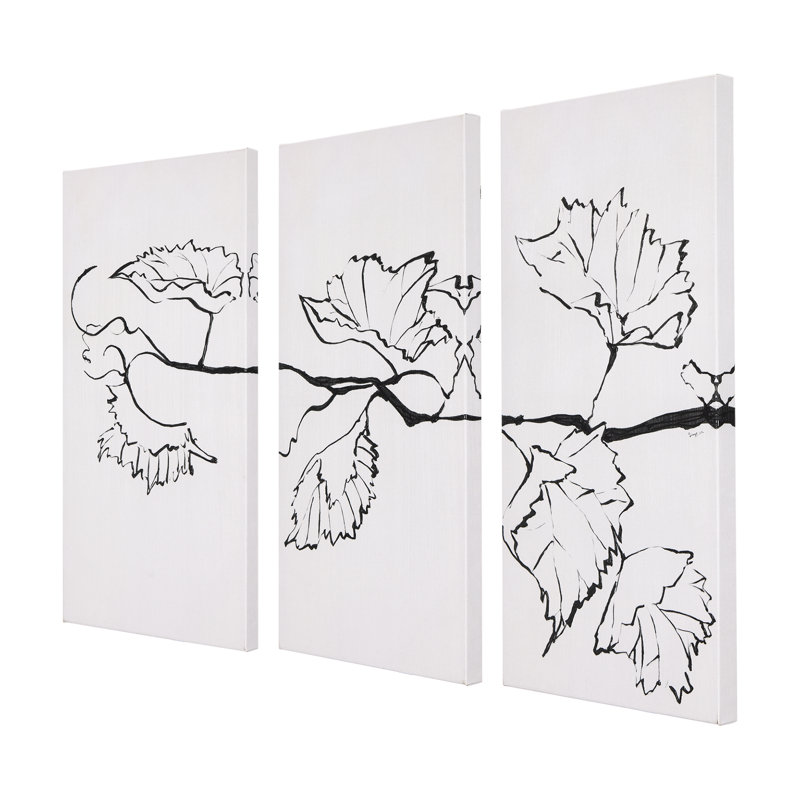 Toile texturée Begonia, H 40 po x l 20 po x P 1,5 po