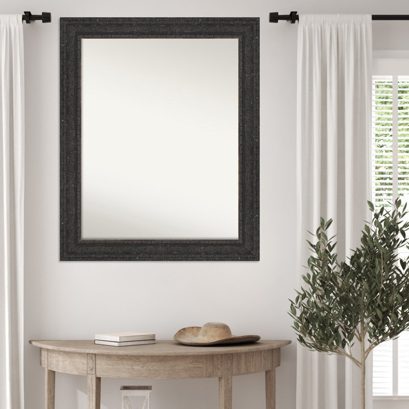 Miroir mural Attic, 27,5 po x 33,5 po, Noir