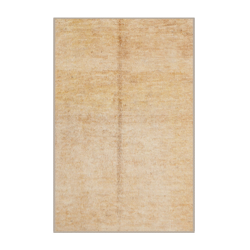 Tapis décoratif beige Contemporary, Rectangle 5 pi x 7 pi