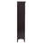 Benicio Freestanding Linen Accent Tower Cabinet with Faux Louvred Doors and Adjustable Shelf-355537212