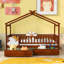 Lit simple en bois avec deux tiroirs-431715154
