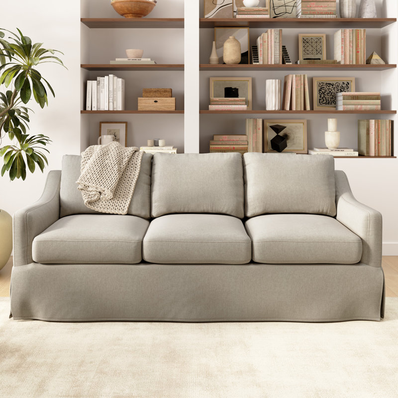 80W Sofa With Slipcover, Sand