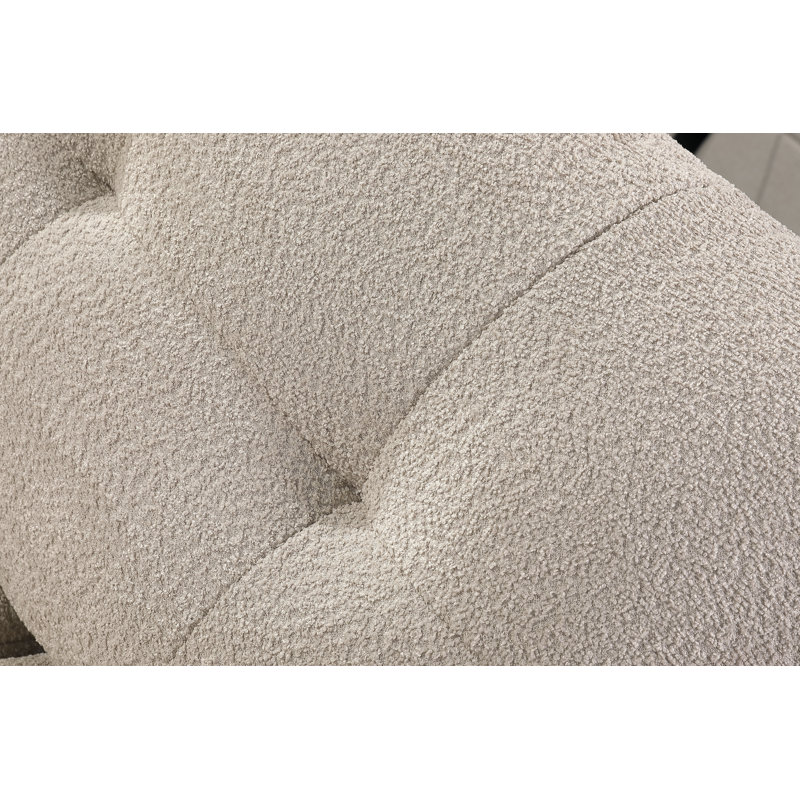 Canapé modulaire en microfibre en L de 128 po Betsy Furniture, dossier réglable, 9073 (gris clair, méridienne gauche)