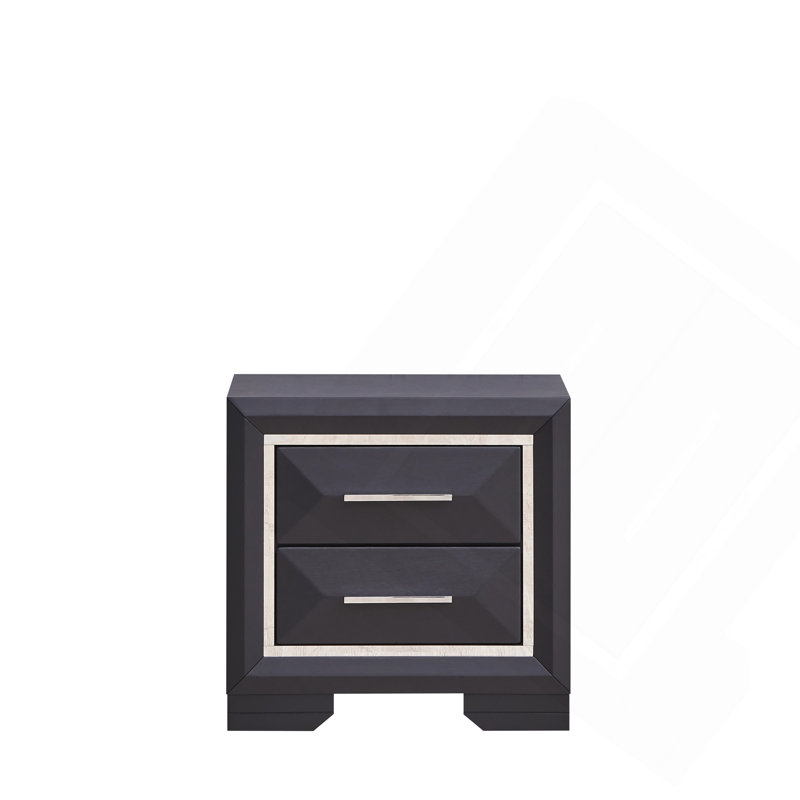 Table de chevet, noir
