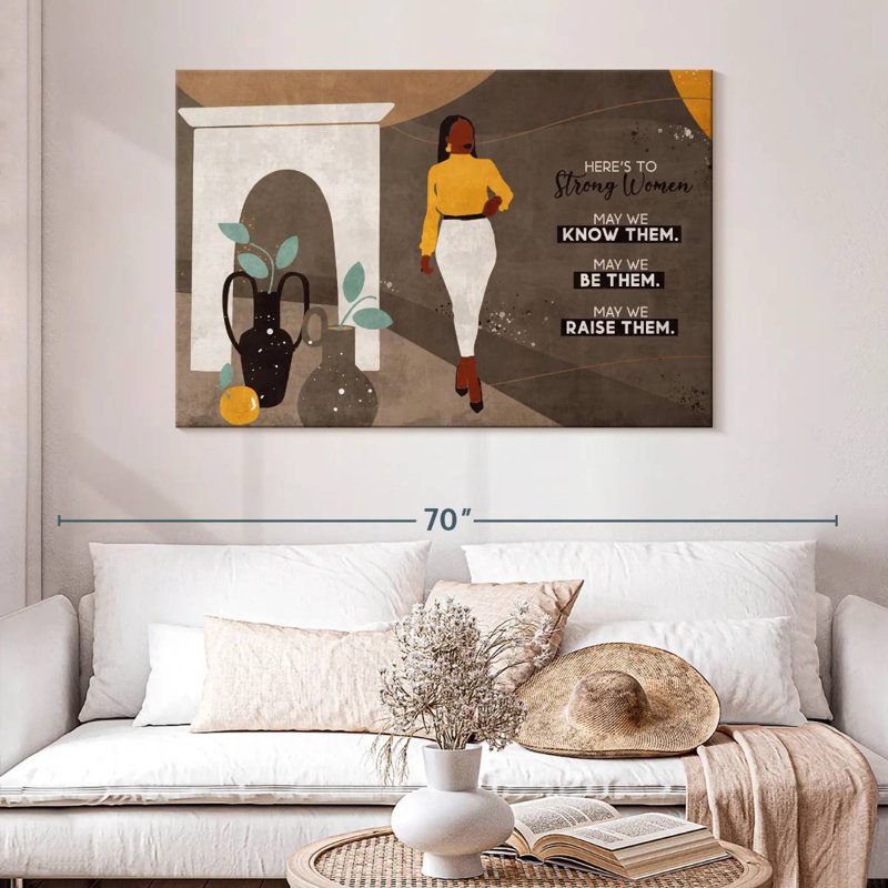 Citation de femmes fortes, H 32 po x l 48 po