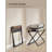 Luggage Rack, Foldable, Metal, Synthetic Leather