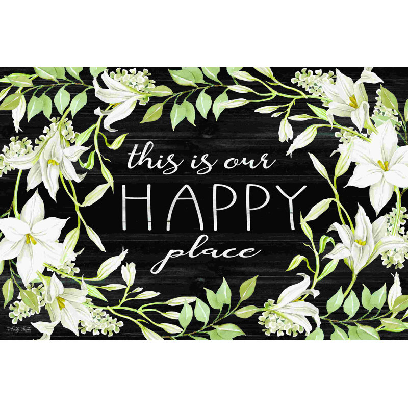 This Is Our Happy Place 2886418, H 12 po x l 18 po, Non, Toile tendue