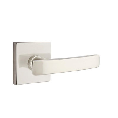 Geneva Flat Privacy (Bed & Bath) Door Lever with Square Rosette