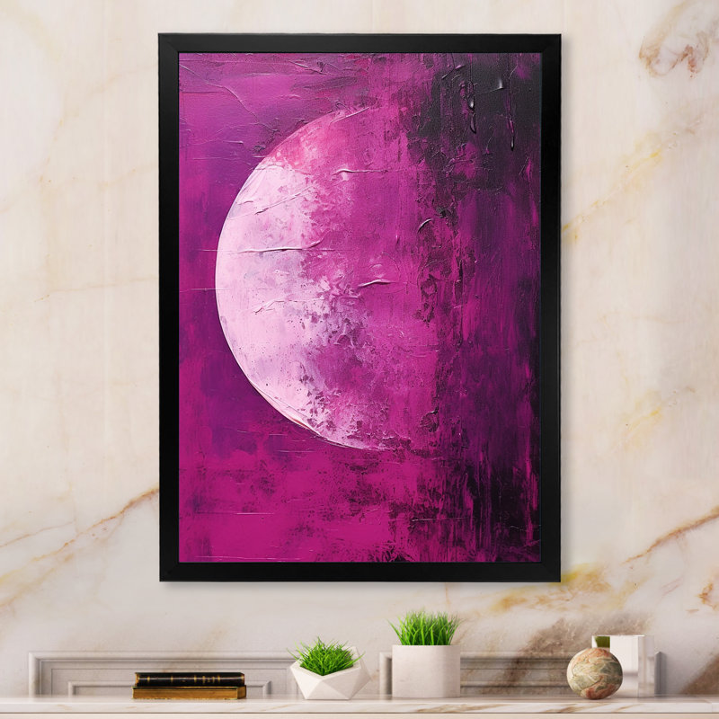 " Moon Mystery Luminosity I ", Gold Picture Framed, 32" H x 24" W